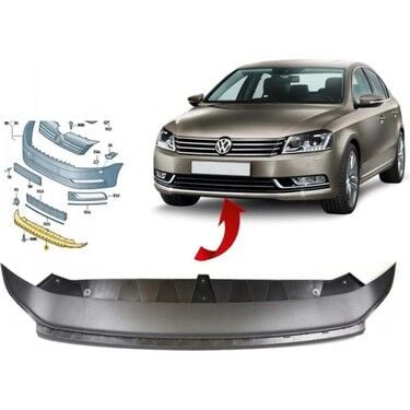 VW PASSAT B7 ÖN TAMPON ALT SPOYLERİ 2011-2015          -3AA805903B
