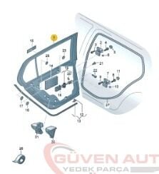 Vw Golf 7 Sol Arka Kapı        -5G4833055