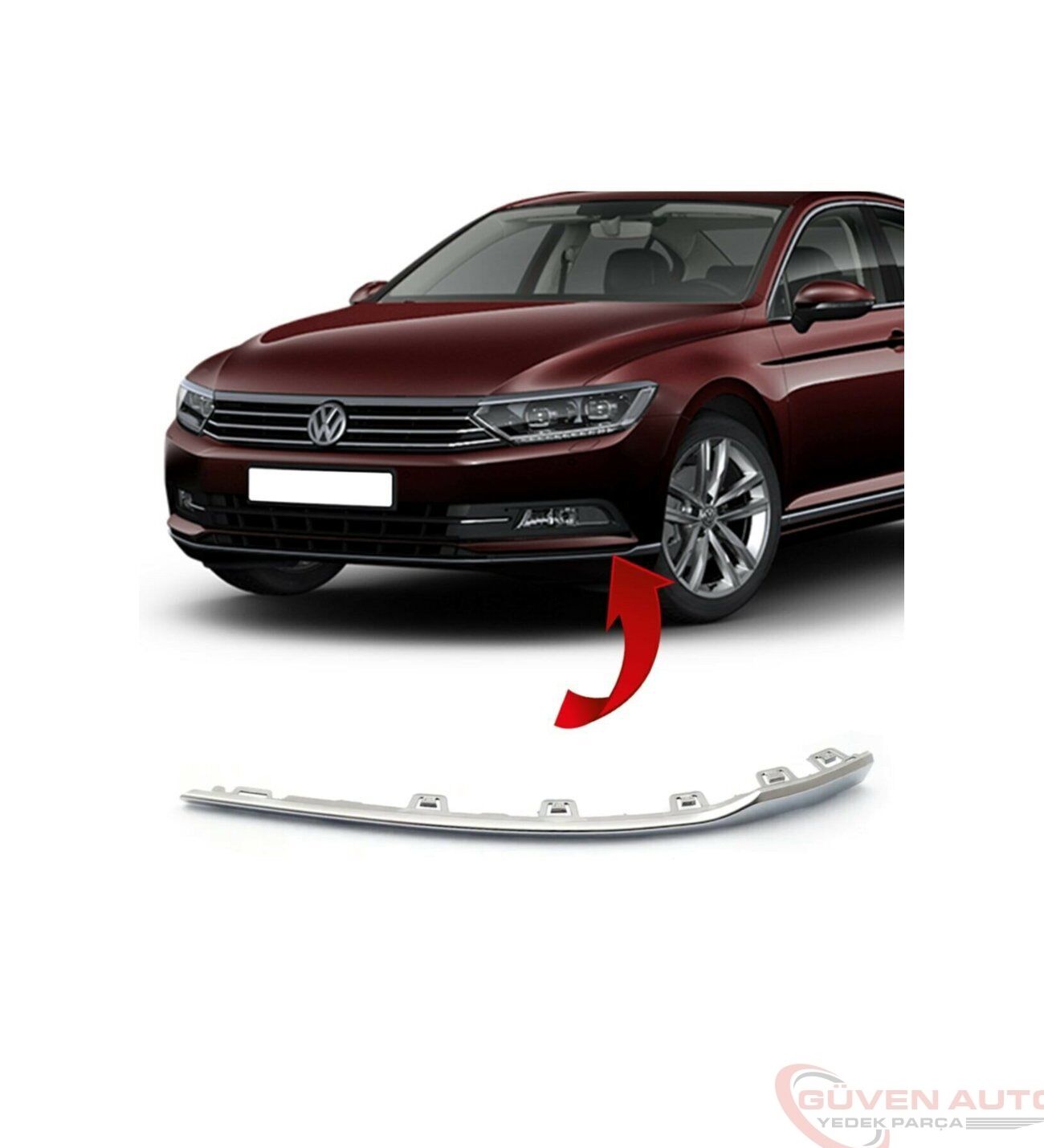 Ön Tampon Sol Nikelajı 3G0853253 Passat B8 (2015-2019)