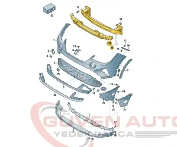 Ön Tampon Demiri 6F0807109H Seat Arona - İbiza