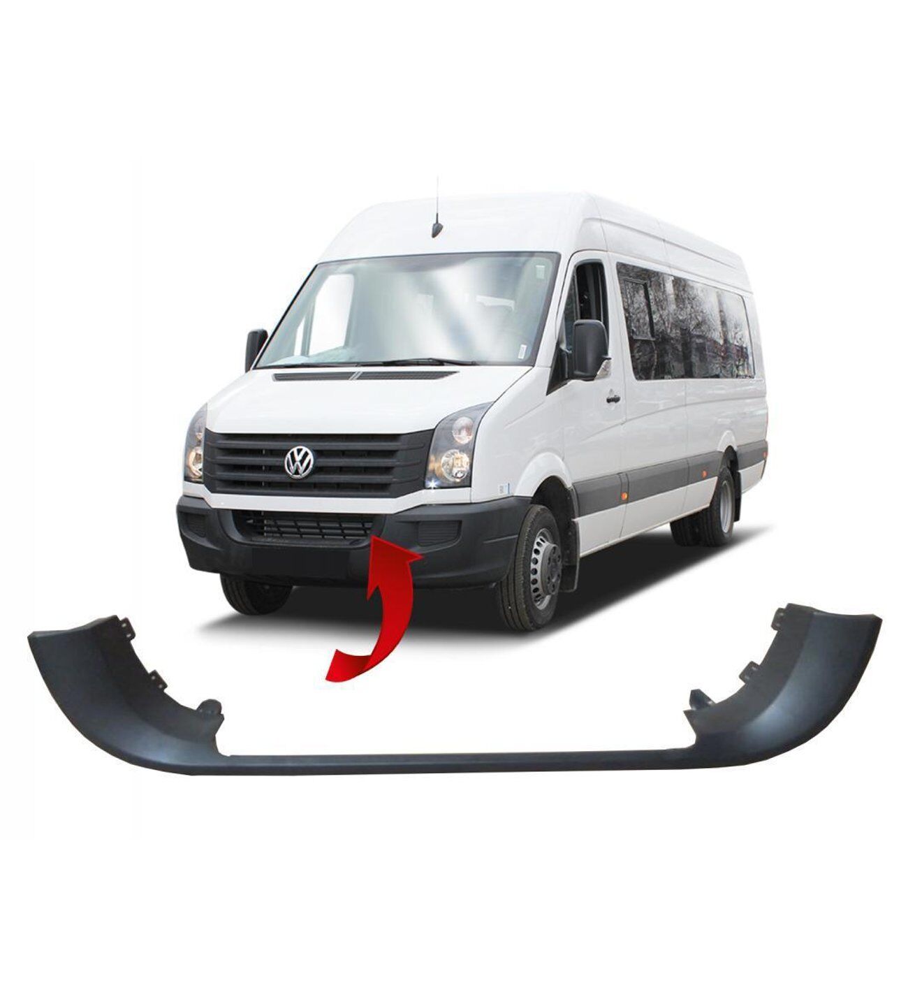 VW CRAFTER TAMPON ÖN ORTA PANJUR BANDI 06>       -2E0807819