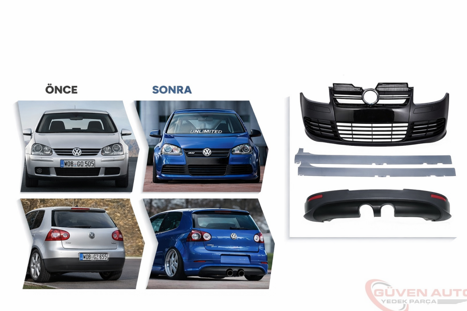 Golf 5 R32 Ön Tampon Seti Komple Ön Arka Yan 1K0807217