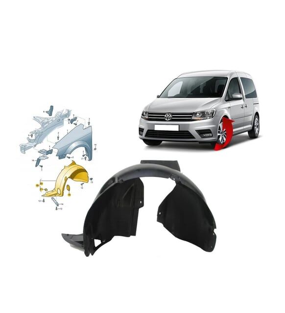 VW CADDY SOL ÇAMURLUK DAVLUMBAZI 2015-2020     -2K5805911J