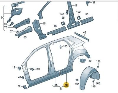 VW POLO SOL ARKA ÇAMURLUK 2010-2015      -6R4809843A