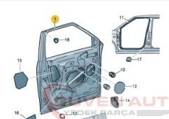 Skoda Fabia Sol Ön Kapı (2007-2014)     -5J6831055