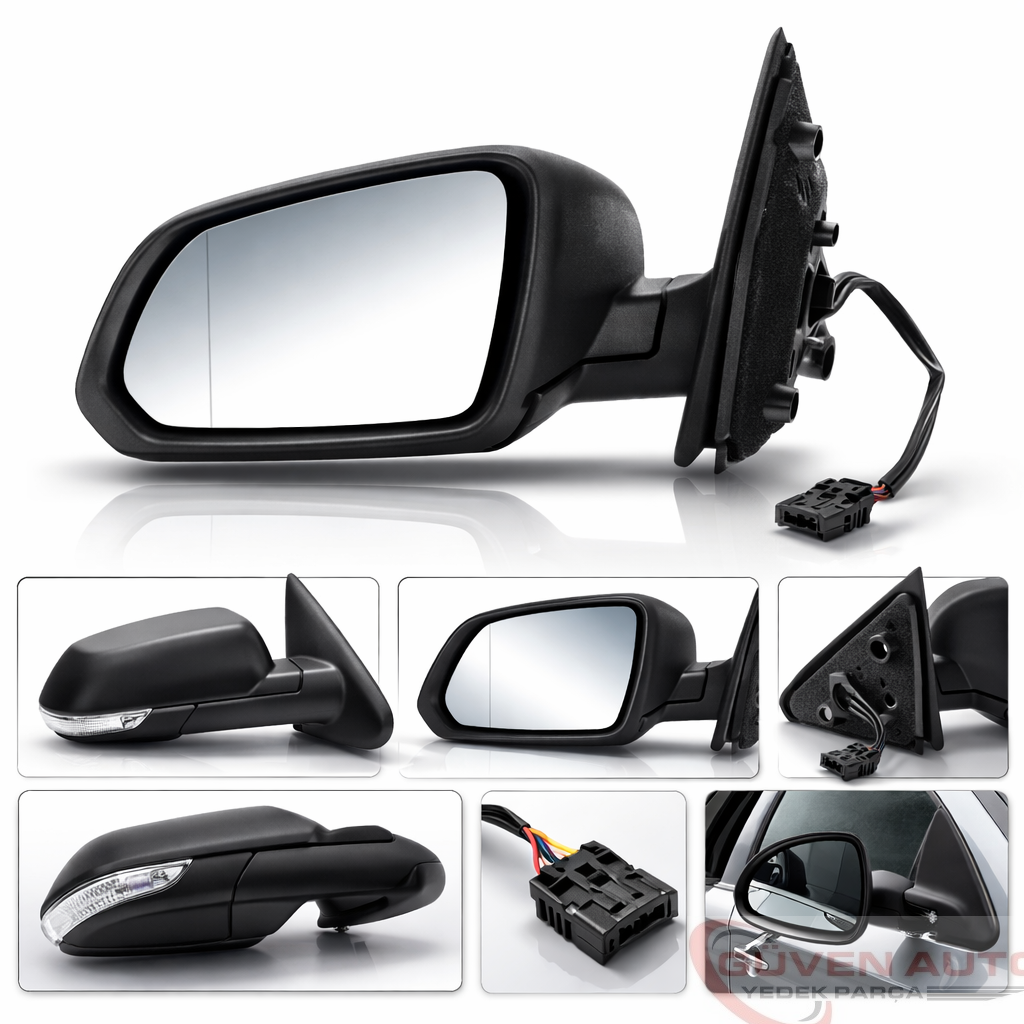 1Z1857507F Skoda Octavia A5 Sol Dış Dikiz Aynası Elektrikli (2004-2008)