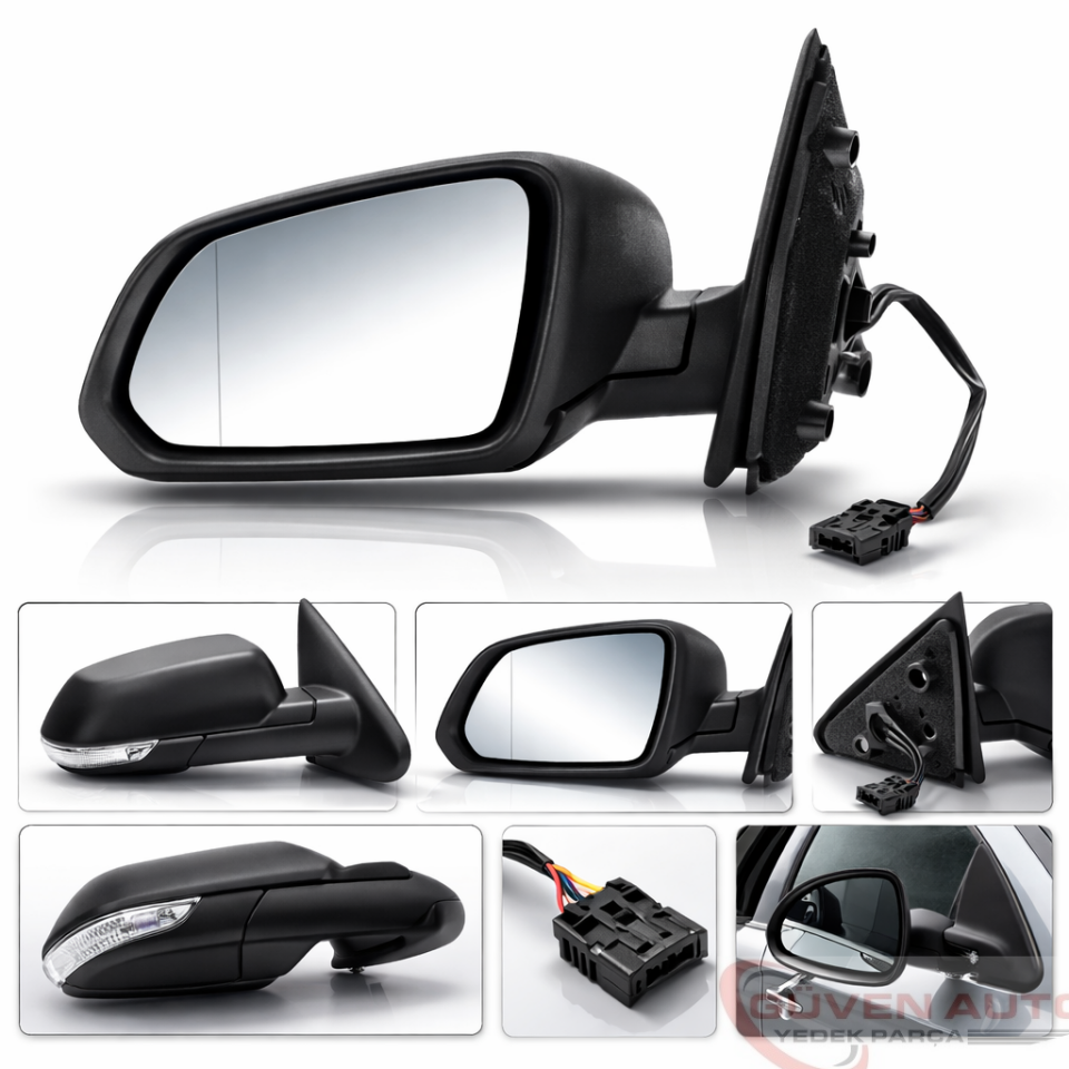 1Z1857507F Skoda Octavia A5 Sol Dış Dikiz Aynası Elektrikli (2004-2008)