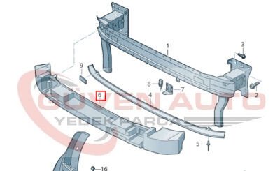 VW POLO ÖN TAMPON KÖPÜĞÜ 20>   -2G0807248