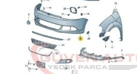 Vw Jetta Ön Tampon (Far Yıkamalı - Sensörlü)  2011-2014         -5C6807217B