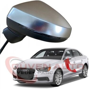 Audi A3 Sedan Sol Dış Dikiz Aynası Katlanır 13>    -8V5857409B