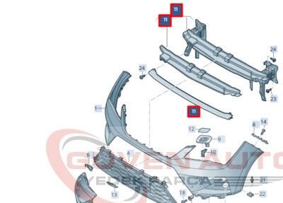 Seat Ateca Ön Tampon Demiri 575807109E