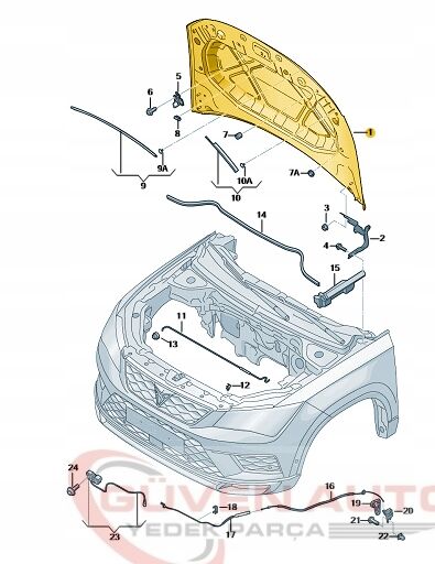 Seat Ateca Ön Kaput 575823031B