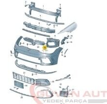 Vw Golf 8 Ön Tampon     -5H0807217AB