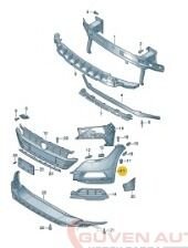 Arteon R-Line Sağ Tampon 3G8807796A