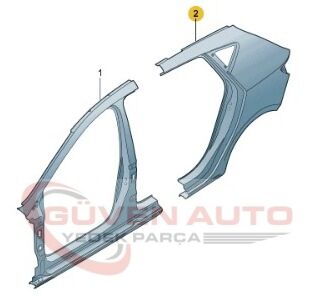 Seat Leon Sağ Arka Çamurluk 2013-2020     -5F4809838