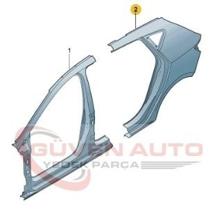 Seat Leon Sağ Arka Çamurluk 2013-2020     -5F4809838