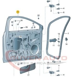 Seat Leon Sağ Ön Kapı 2013-2020     -5F4831056A