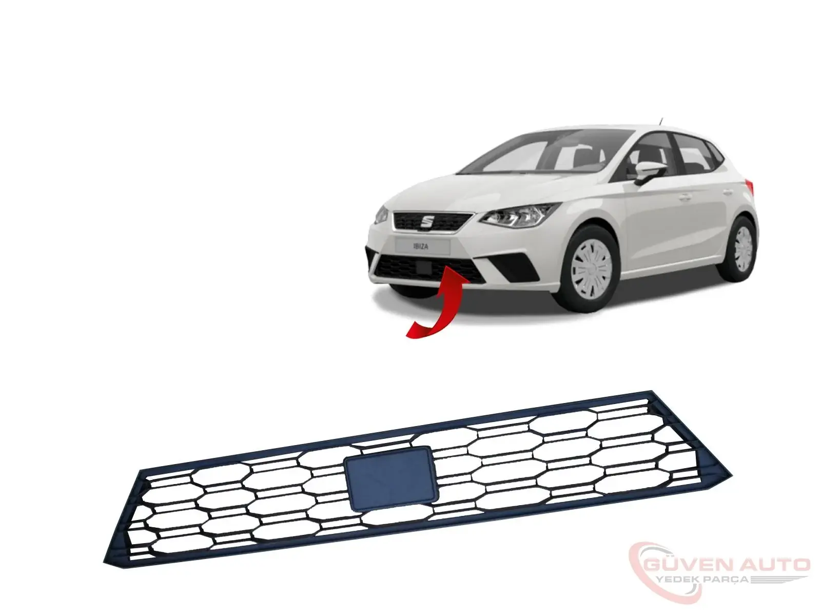 Seat İbiza Orta Izgara 18>         -6F0853667