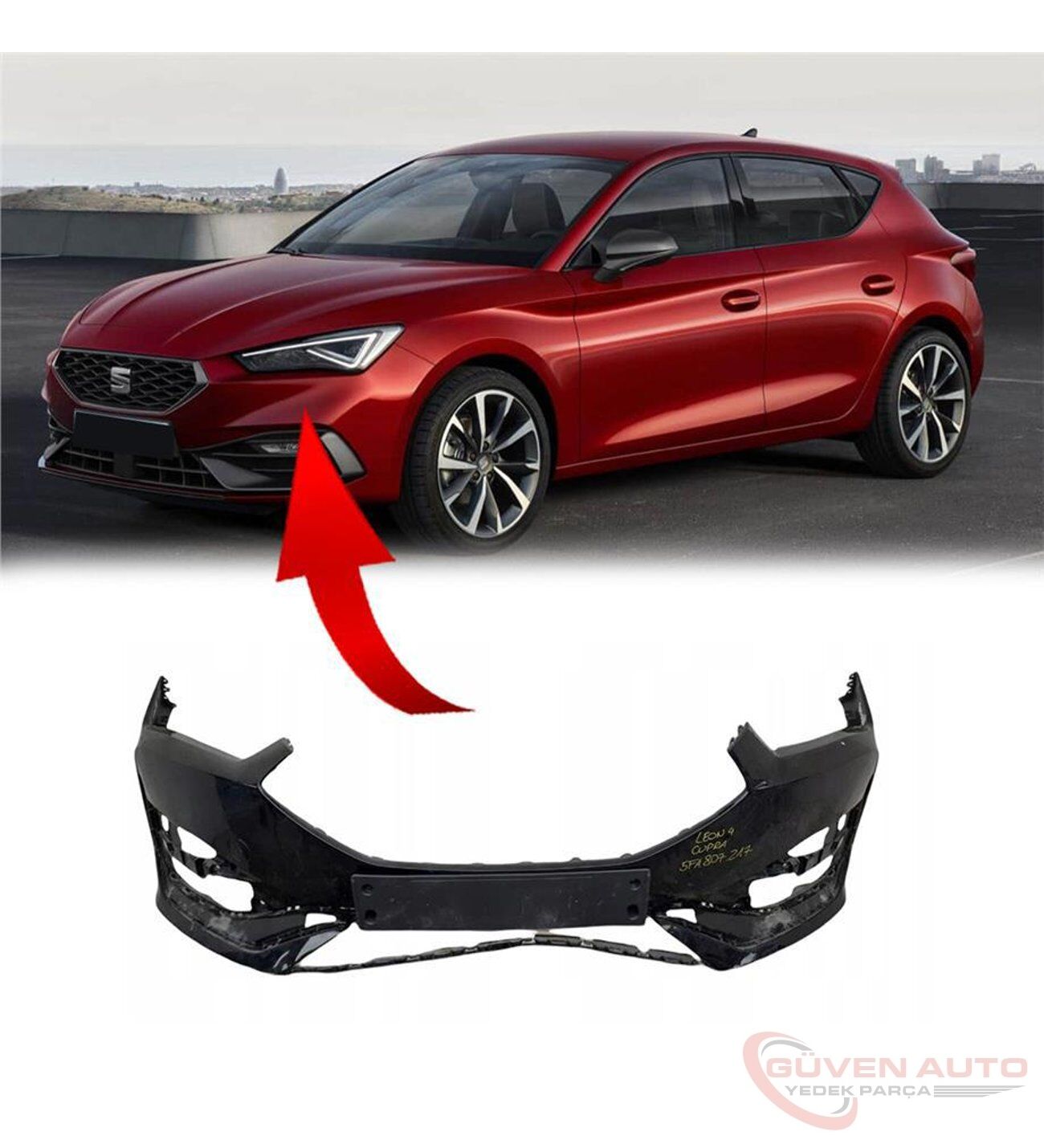 Seat Leon Ön Tampon 20>        -5FA807217