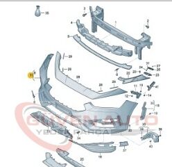 Seat Leon (Cupra) ön tampon 20>     -5FA807217B