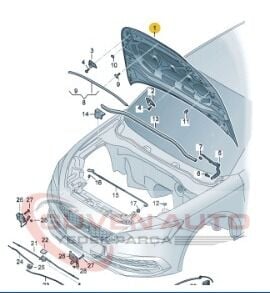Seat Leon Ön Kaput 20>      -5FA823031C