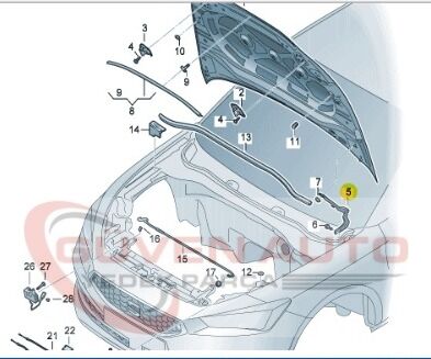 Seat Leon Motor Kaput Menteşesi Sol 20>      -5FA823301