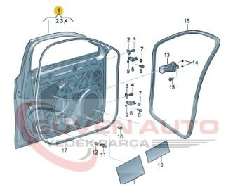 Seat Leon Sol Ön Kapı 20>     -5FA831051A