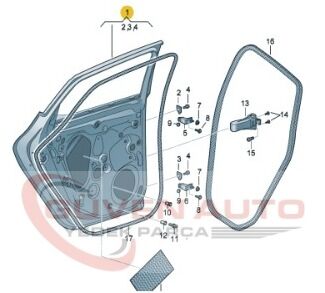 Seat Leon Sağ Arka Kapı 20>        -5FA833052B