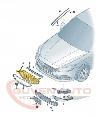 Seat Leon Ön Panjur Nikelajlı 20>     -5FA853654B