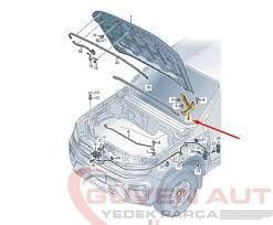 Amarok Ön Kaput Menteşesi Sol 2022>   -2HJ823161A