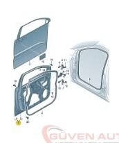 Amarok Sol Ön Kapı 2022>       -2HJ831055D