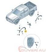 Amarok Sol Ön Dodik 2022>    -2HJ853717D - 2HJ853717DO25