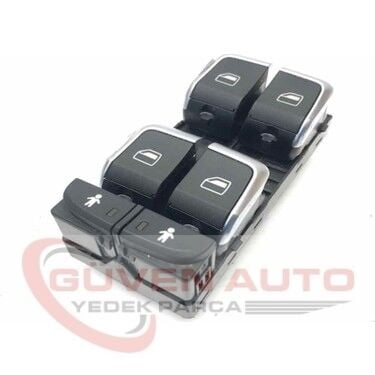 Audi Dörtlü Cam Açma Düğmesi A6 11> - A7 >11 - Q3 12>       -4G0959851