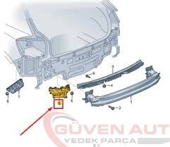 Taigo Arka Tampon Braketi Sağ 2022>      -2G7807394B