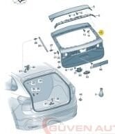 Taigo Arka Bagaj Kapağı   -2G7827025C - 2G7827025D