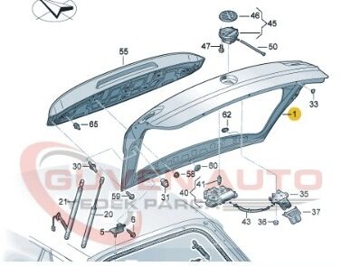 Vw T-Roc Bagaj Kapağı         -2GA827025A