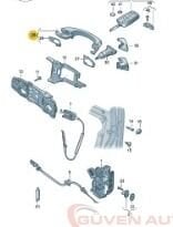 Sağ Ön Kapı Kolu Keylesli Polo/T-Cros      -2G0837206H