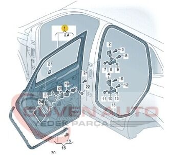 Vw T-Roc Sol Arka Kapı        -2GA833051AH