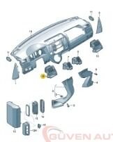 Ön Göğüs Sol Havalandırma Izgarası 7H1819203C 7E0819203H 7E0819203E 7H1819203E 7H1819203A T5-T6