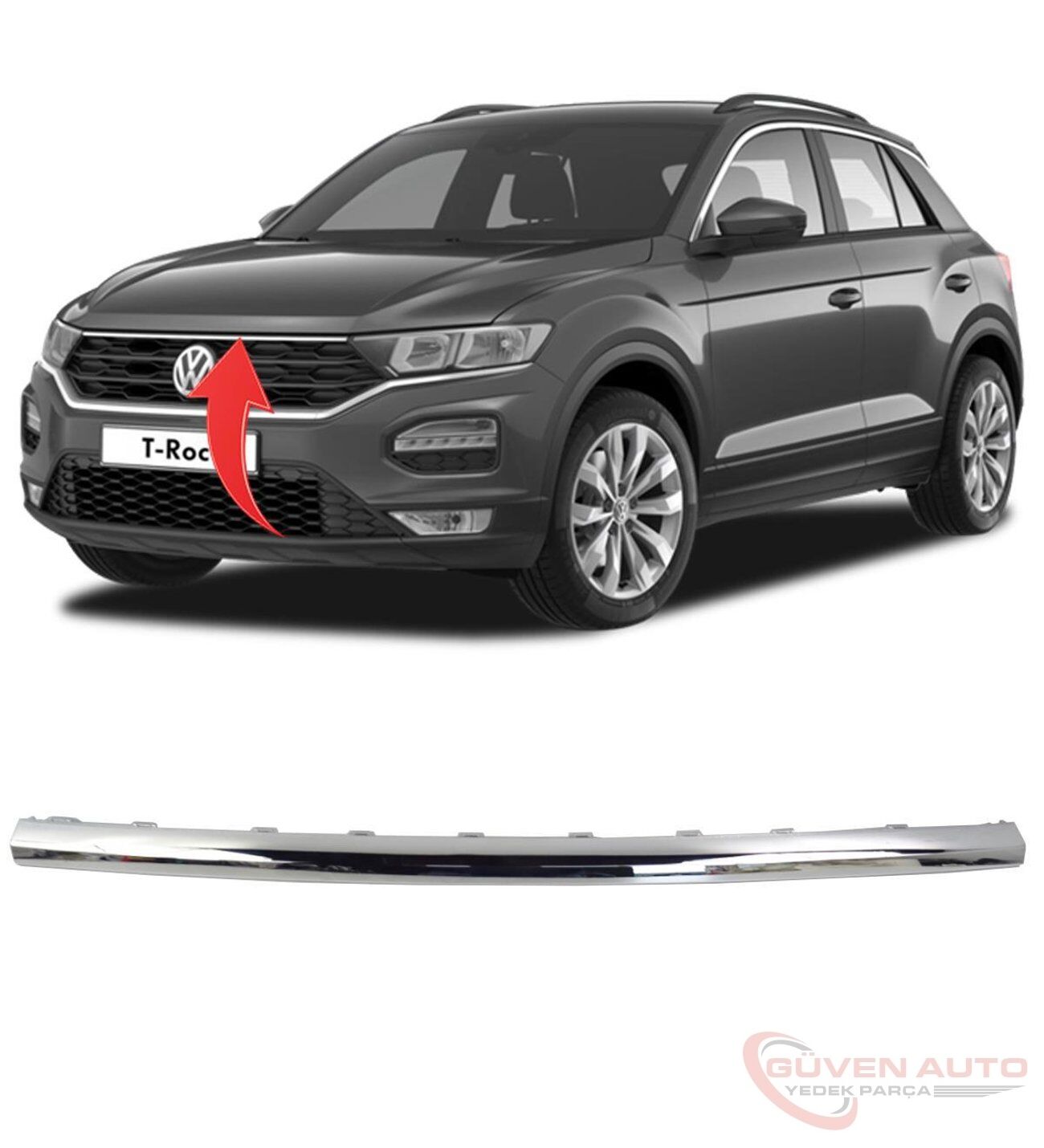 Vw T-Roc Üst Süs Çıtası Nikelaj    -2GA853101