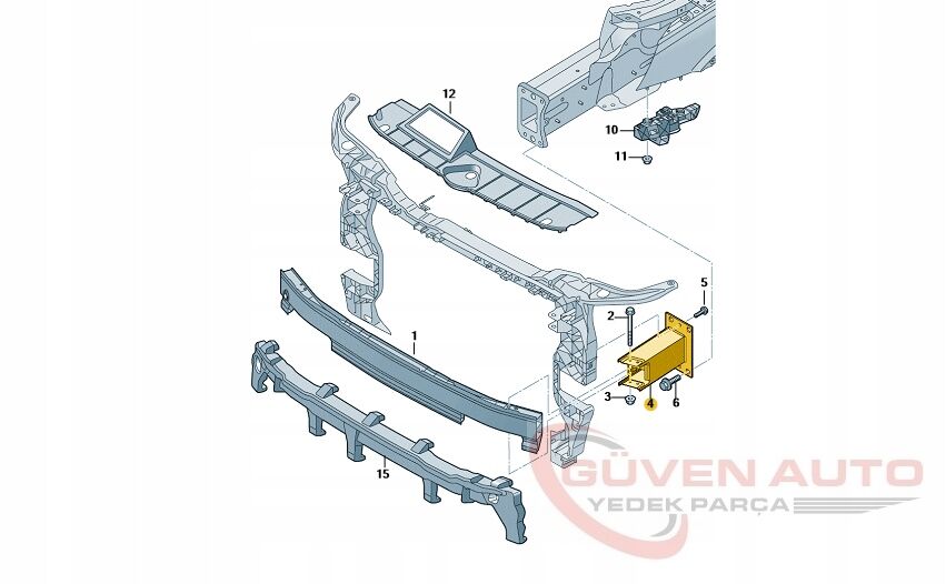 Audi Q5 Ön Tampon Takv.ucu Sol 17>     -80A807133