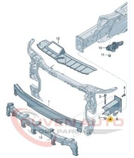Audi Q5 Ön Tampon Takv.ucu Sağ 17>    -80A807134
