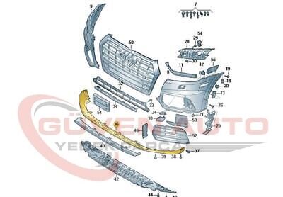Audi Q5 Ön Tampon Spoileri 17>        -80A807061