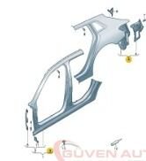 Audi A3 Sağ Arka Çamurluk   -8Y4809838