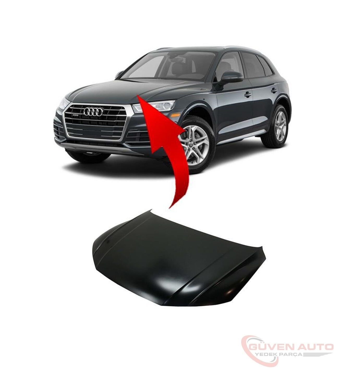 Audi Q5 Ön Kaput (Logosuz Oem) 17>      -80A823029