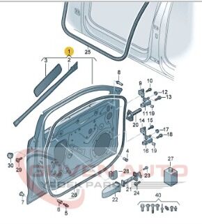 Audi Q5 Sol Ön Kapı 17>     -80A831051H
