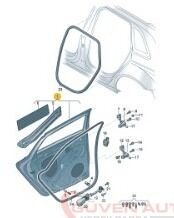 Audi A3 Sol Arka Kapı 2020>     -8Y4833051A