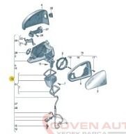 Audi A3 Sağ Dış Dikiz Aynası 2020>     -8Y1857410A