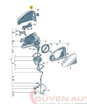 Audi A3 Sağ Ayna Kapağı 2020>       -8Y1857528