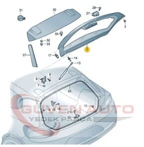 Vw Scirocco Bagaj Kapağı 2009-2014       -1K8827025N